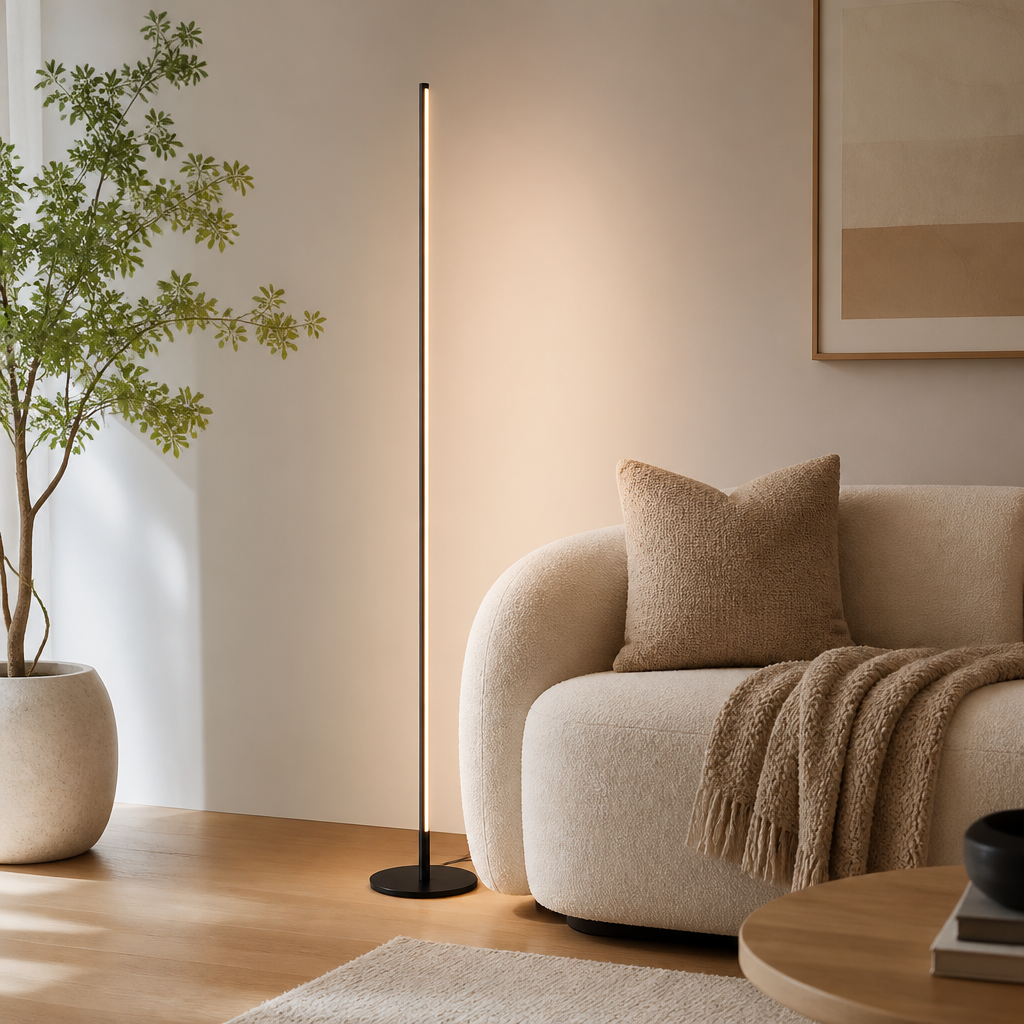 Minimalist Cylindrical LED Floor Lamp