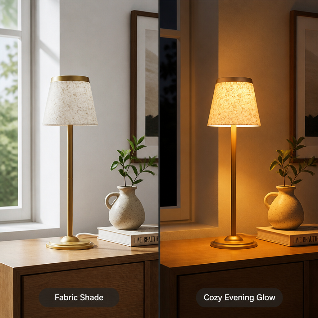 Minimalist Fabric LED Desk Lamp