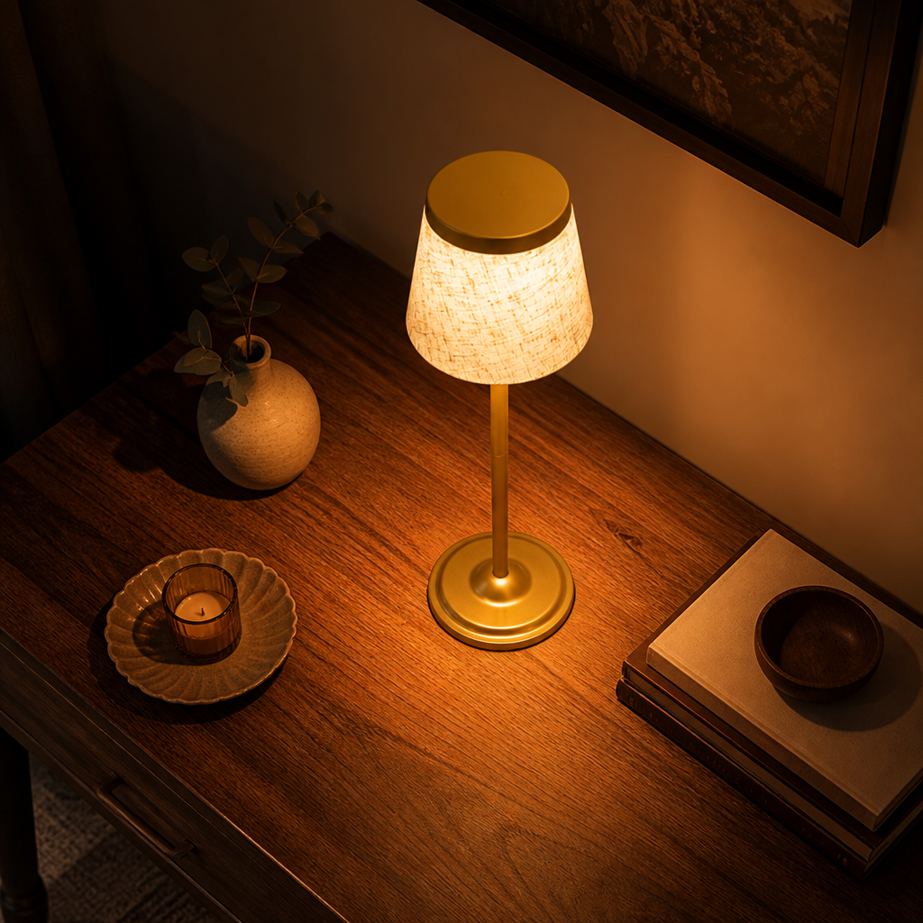 Minimalist Fabric LED Desk Lamp