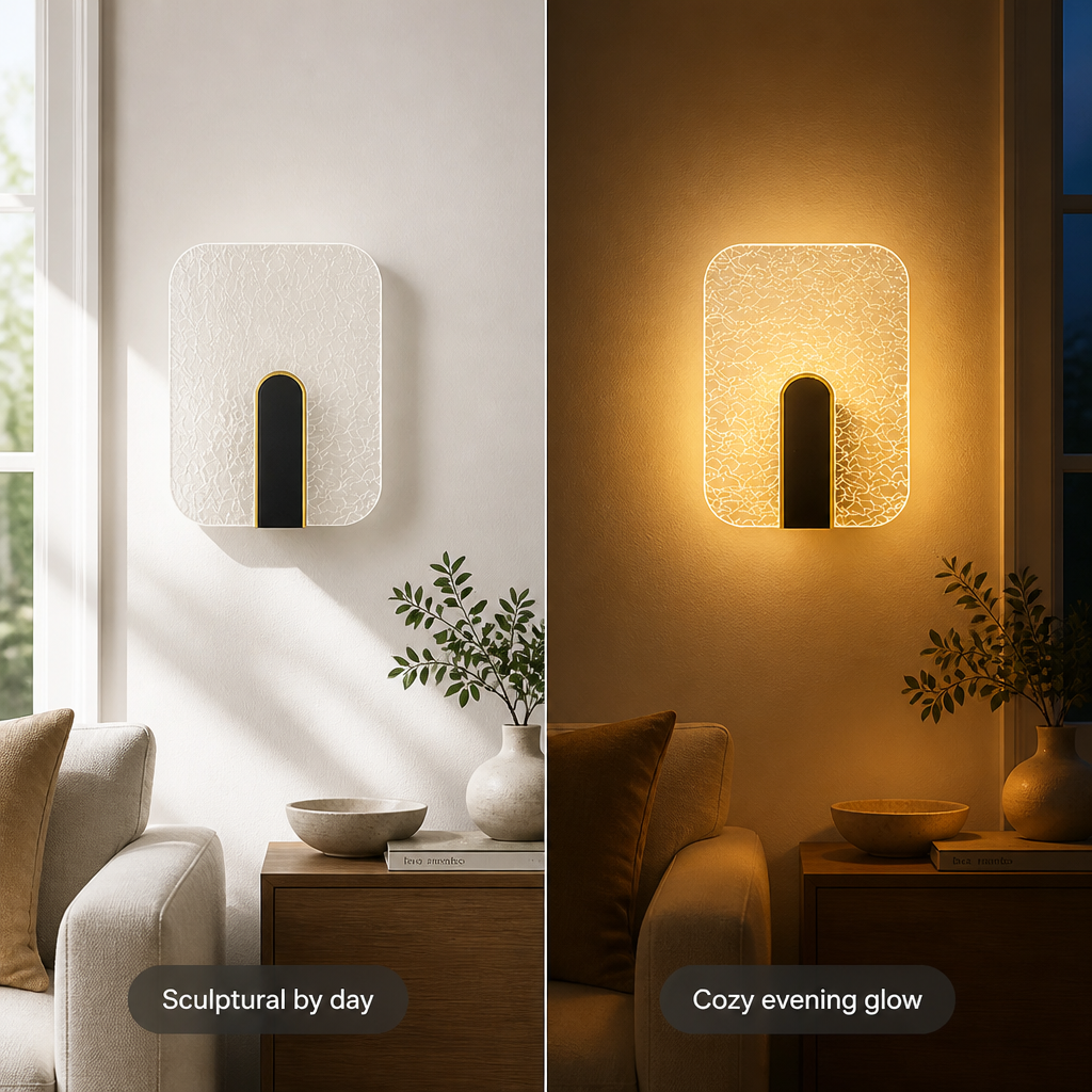 Minimalist Frosted Acrylic LED Wall Sconce