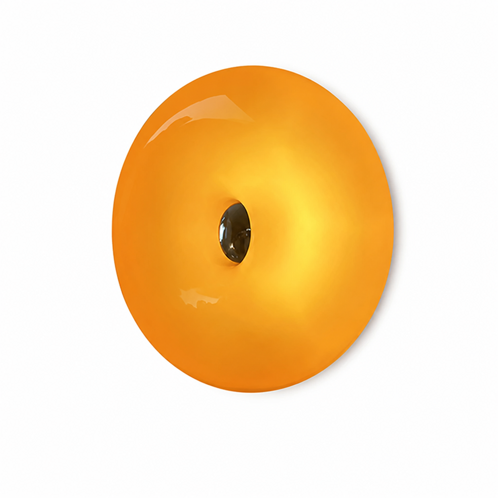 Minimalist Glass LED Donut Wall Sconce
