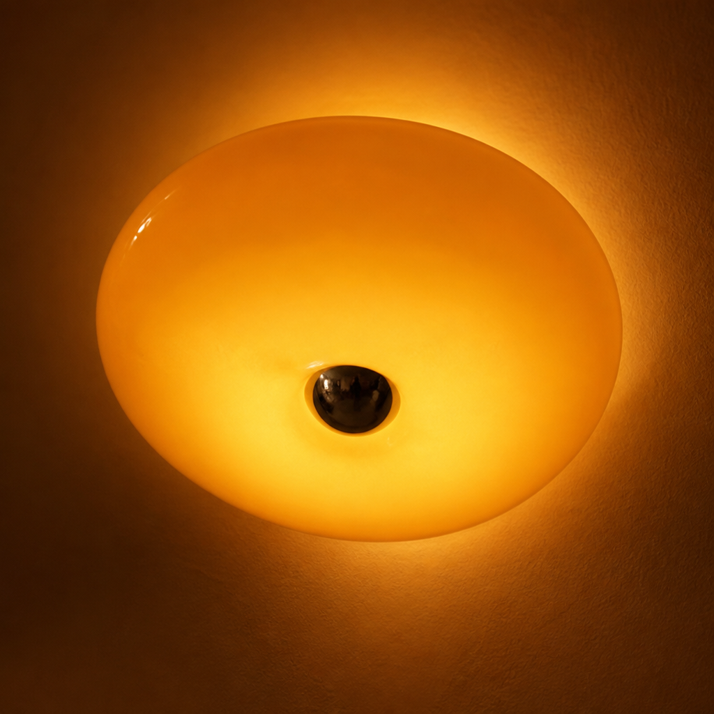 Minimalist Glass LED Donut Wall Sconce