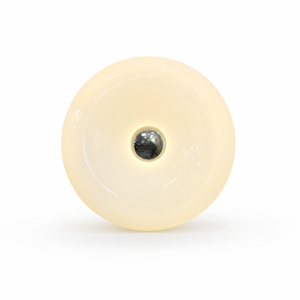 Minimalist Glass LED Donut Wall Sconce