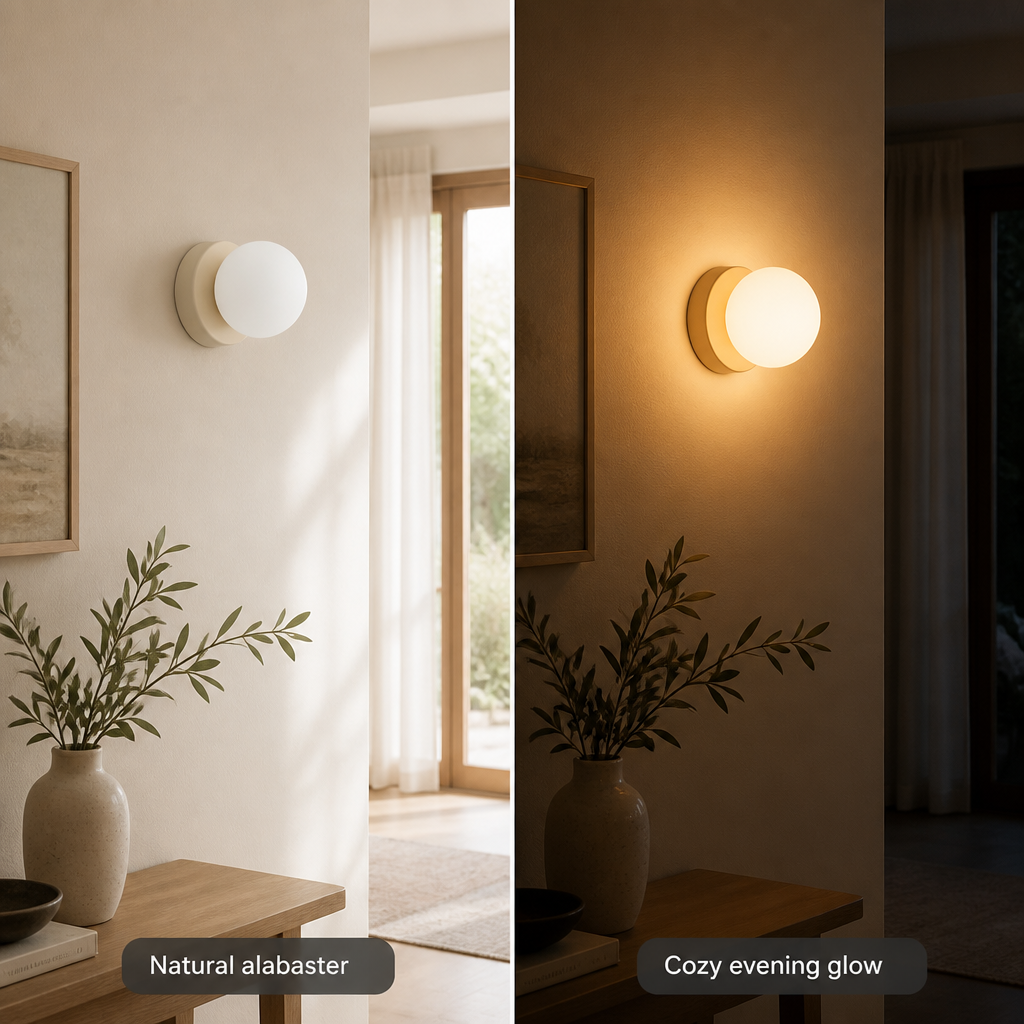 Minimalist Glass LED Wall Sconce