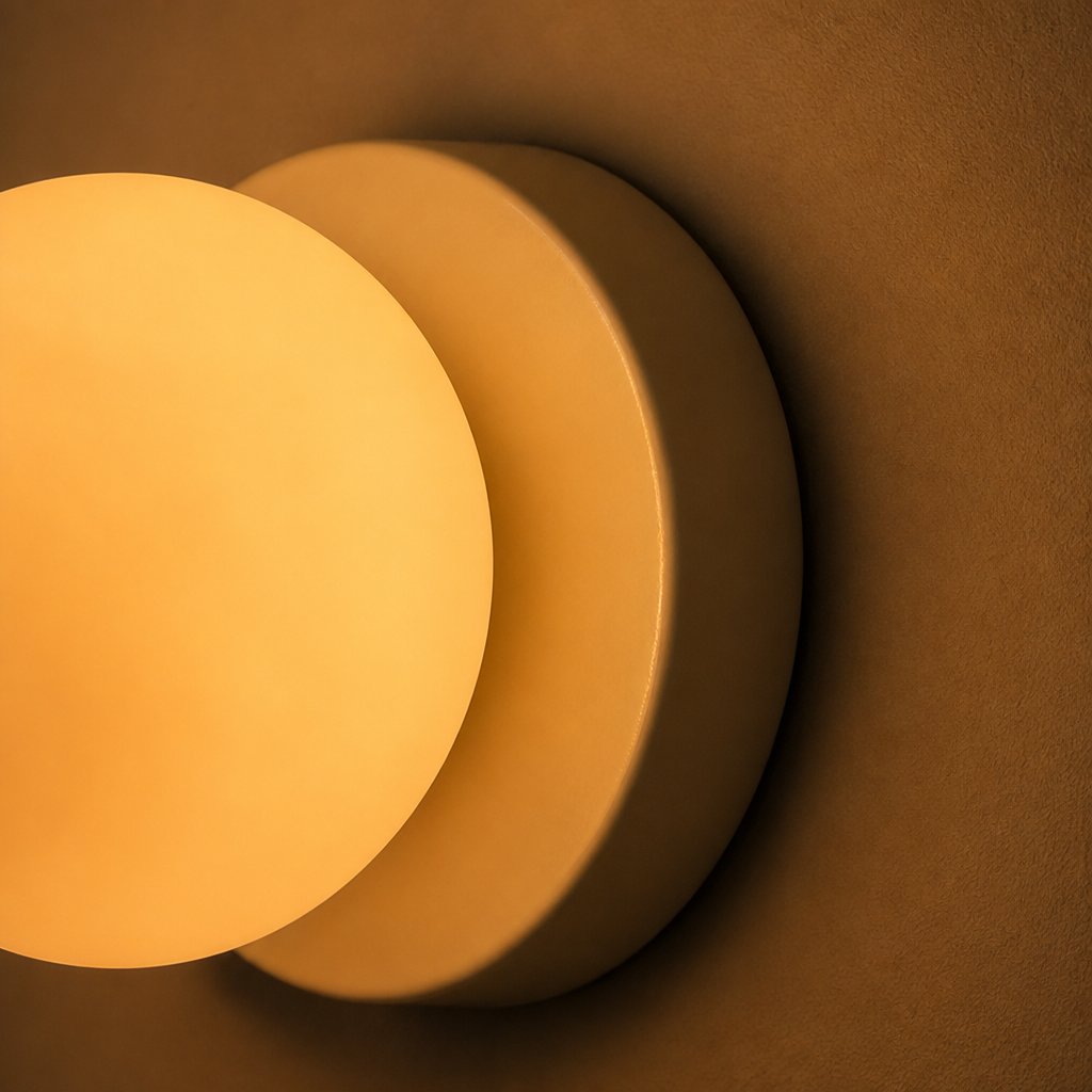 Minimalist Glass LED Wall Sconce