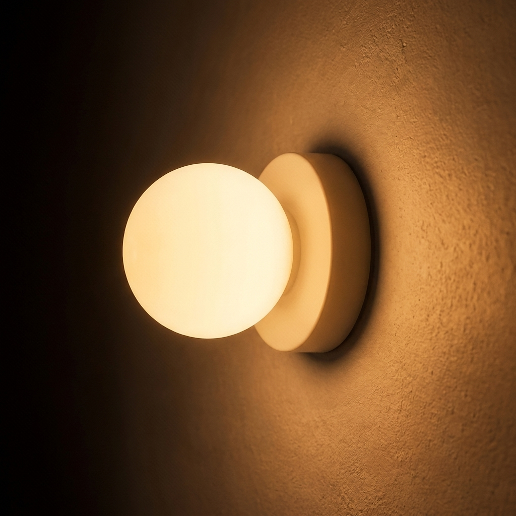 Minimalist Glass LED Wall Sconce