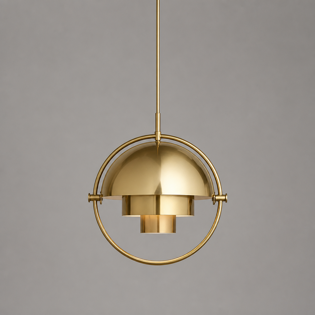 Minimalist Glass Rotating Globe Pendant Light