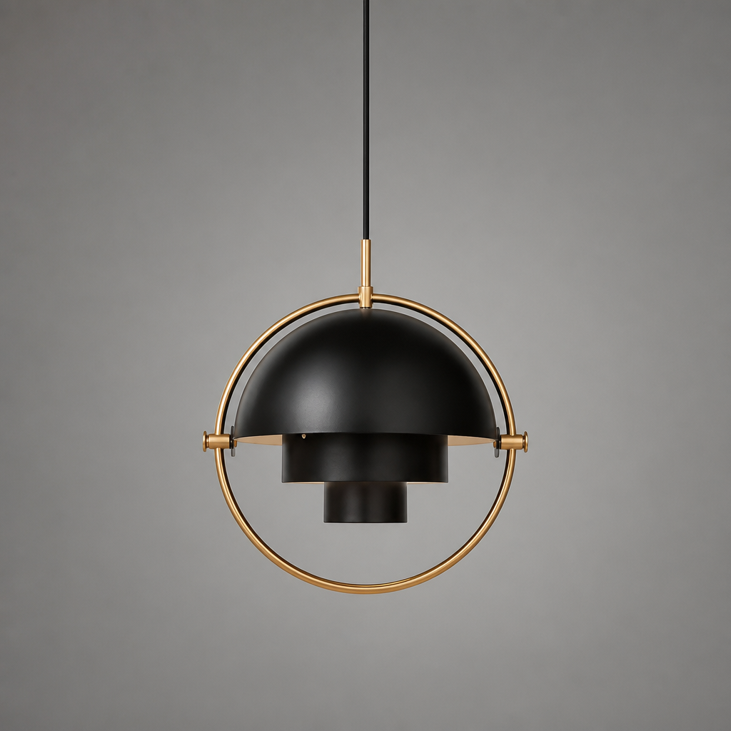 Minimalist Glass Rotating Globe Pendant Light