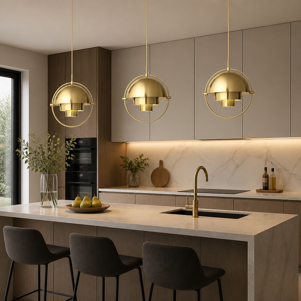 Minimalist Glass Rotating Globe Pendant Light