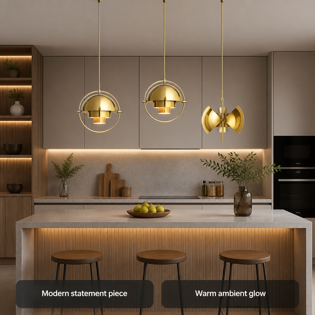 Minimalist Glass Rotating Globe Pendant Light