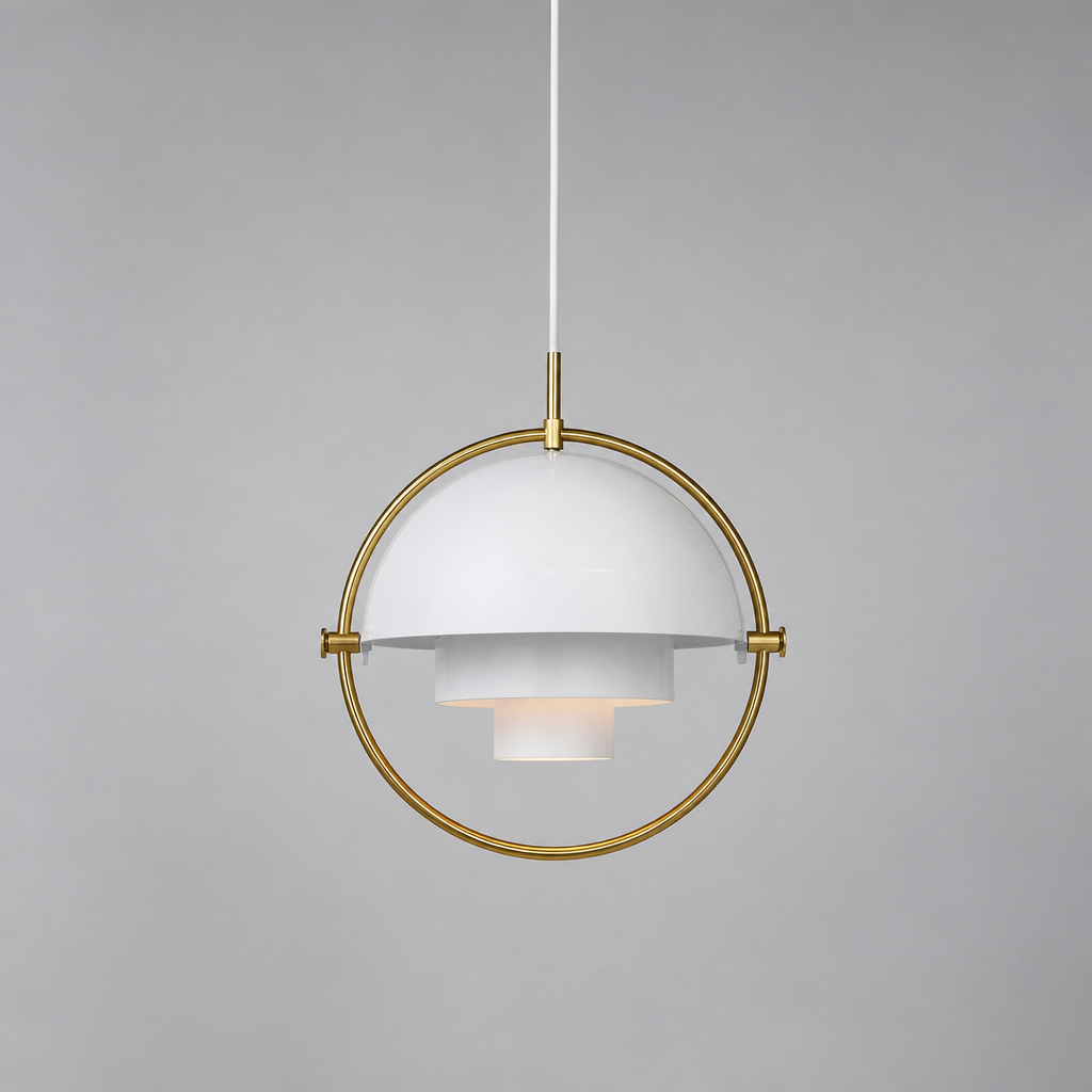 Minimalist Glass Rotating Globe Pendant Light