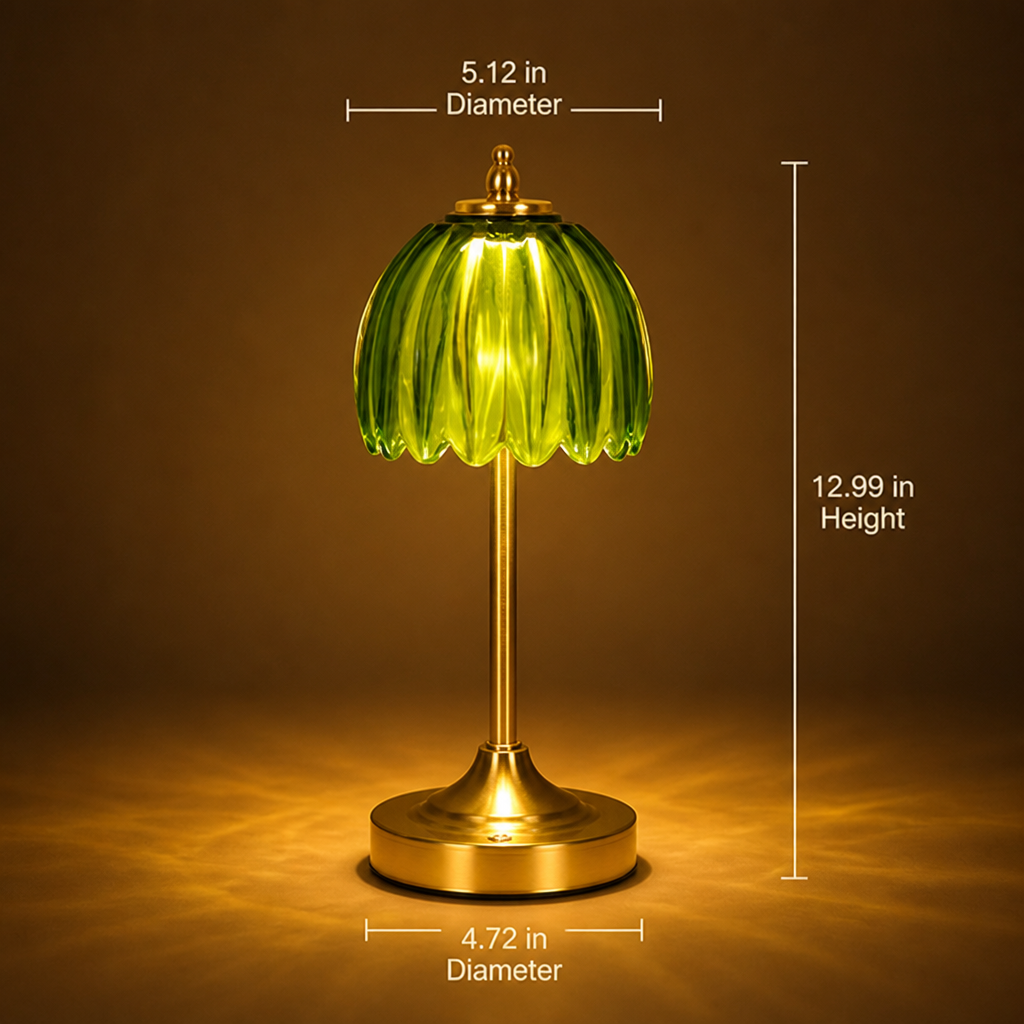 Minimalist Glazed Ceramic Mushroom Table Lamp