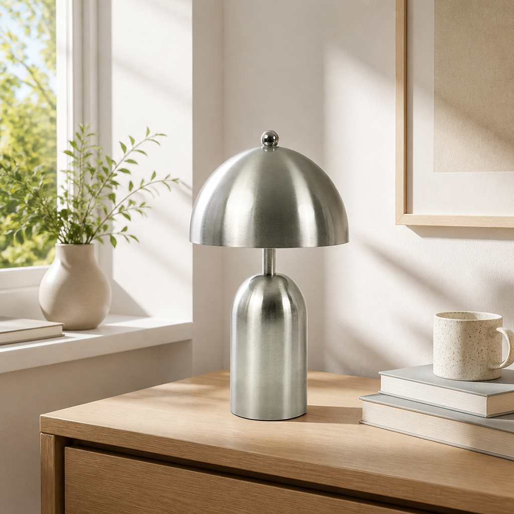 Minimalist Gold LED Adjustable Arm Desk Lamp
