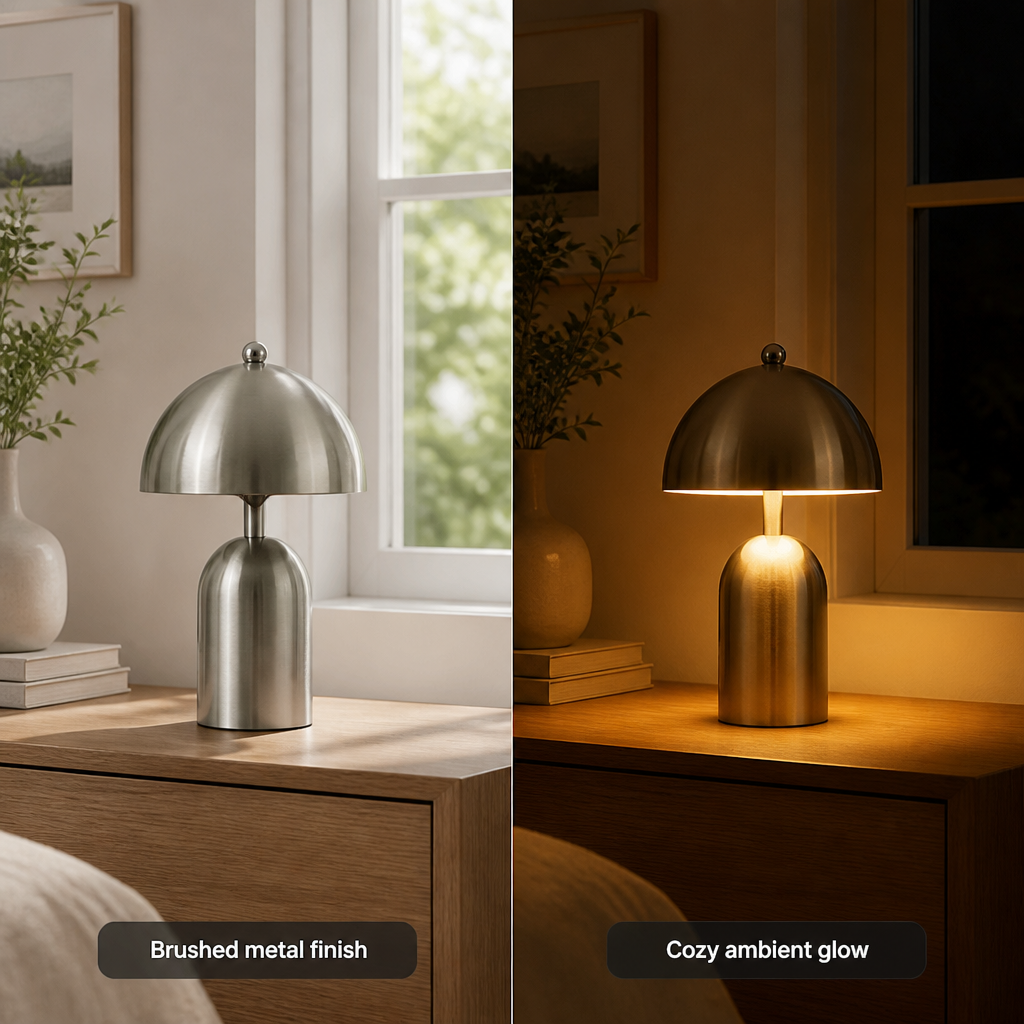 Minimalist Gold LED Adjustable Arm Desk Lamp
