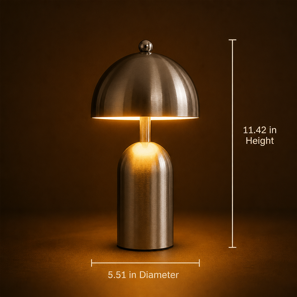 Minimalist Gold LED Adjustable Arm Desk Lamp