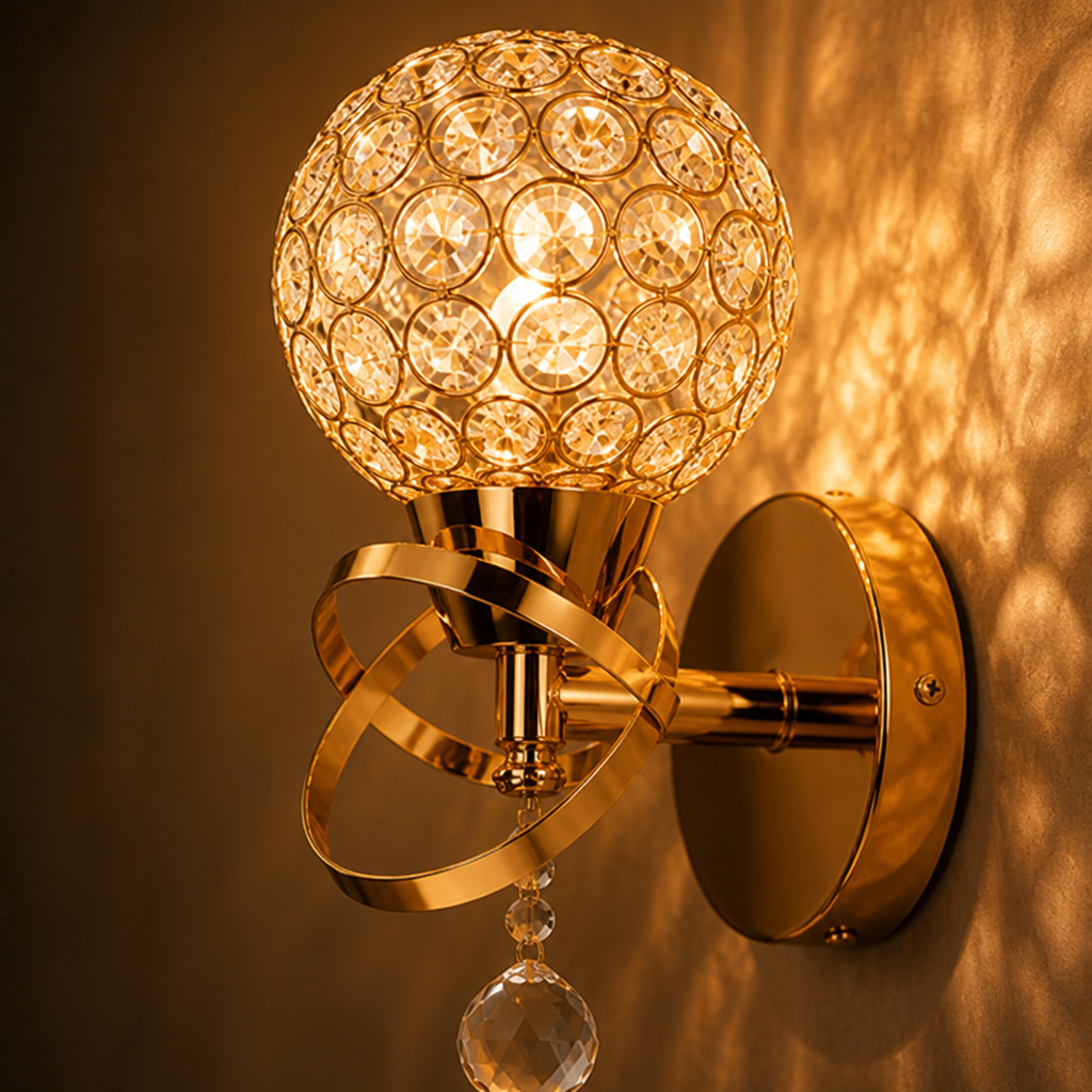 Minimalist Gold & Silver Wall Sconce