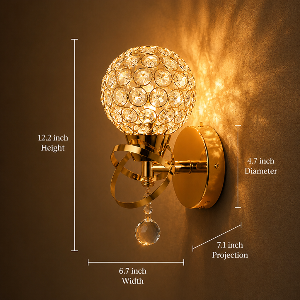 Minimalist Gold & Silver Wall Sconce