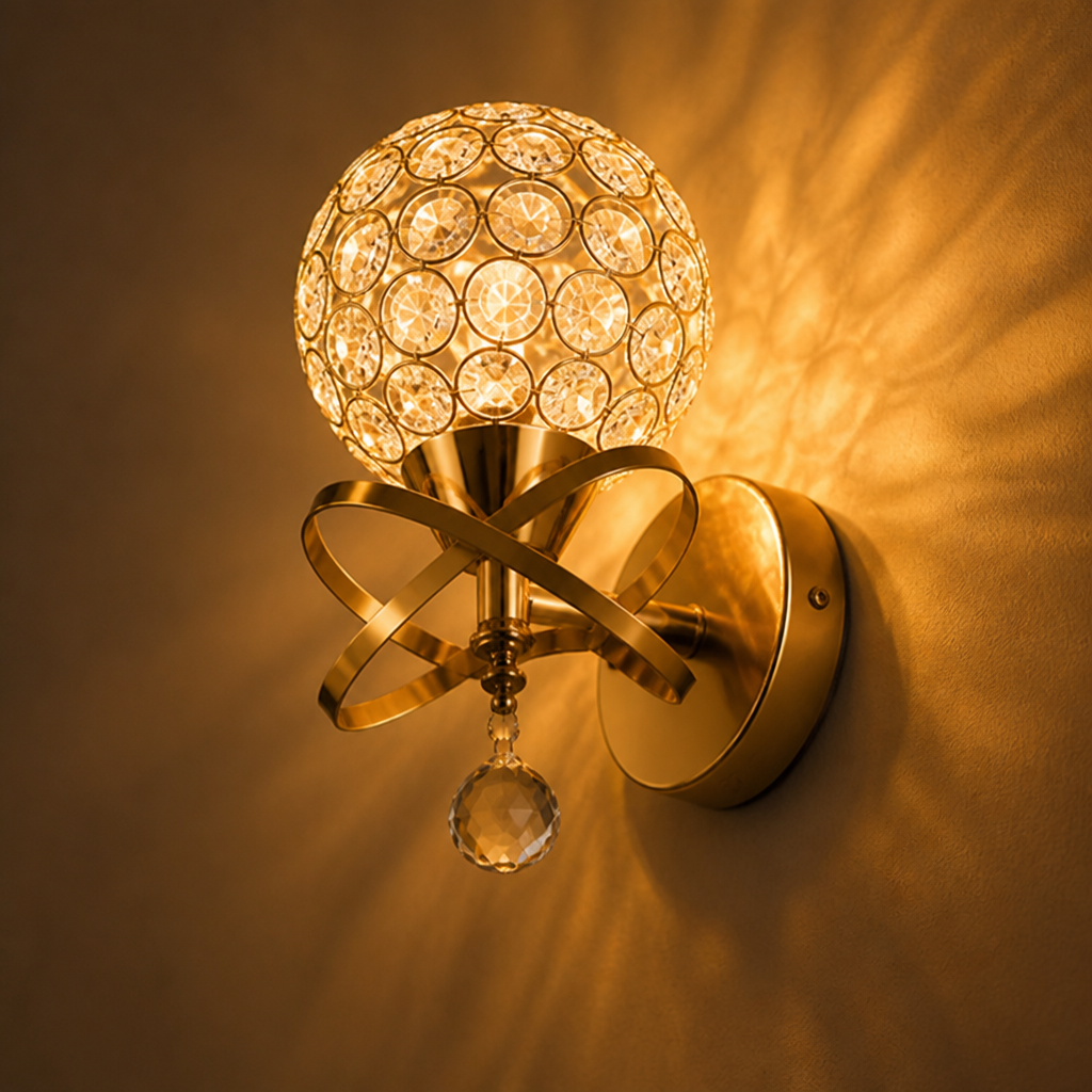 Minimalist Gold & Silver Wall Sconce