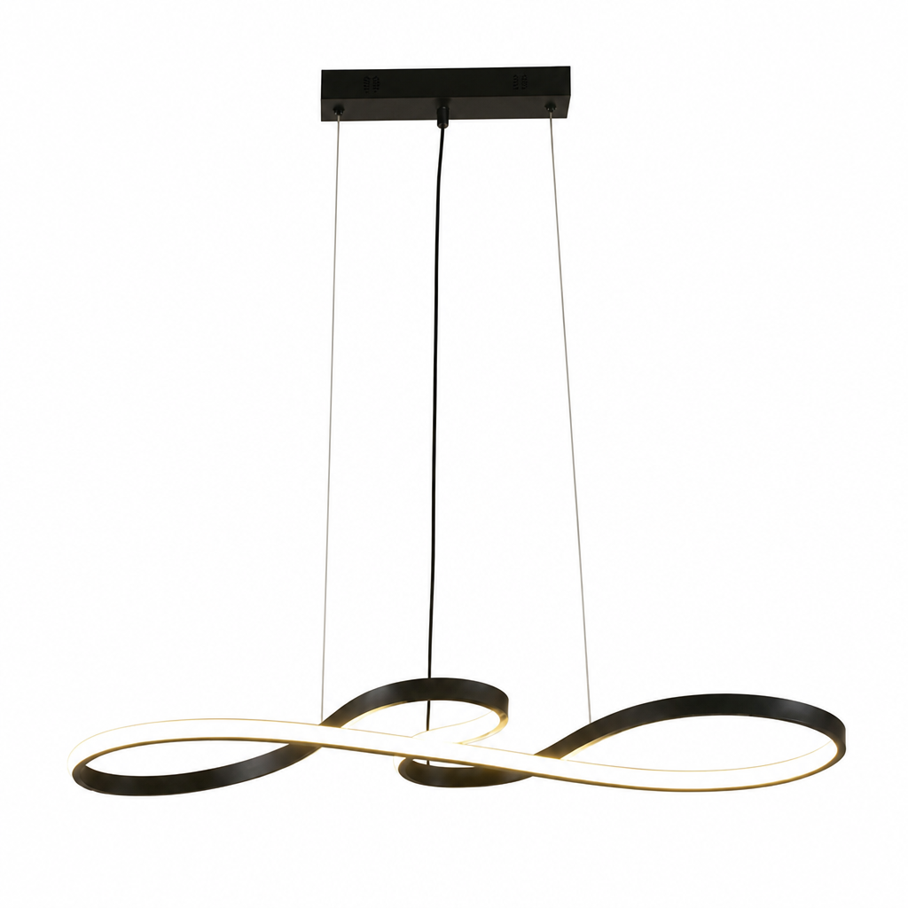 Minimalist Golden LED Musical Note Pendant Light