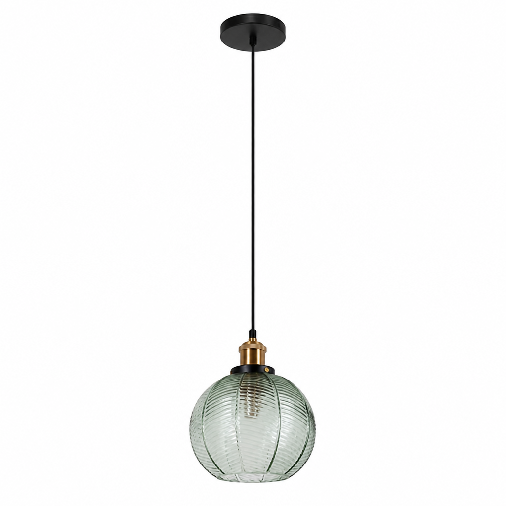 Minimalist Green Glass Detachable Shade Pendant Light