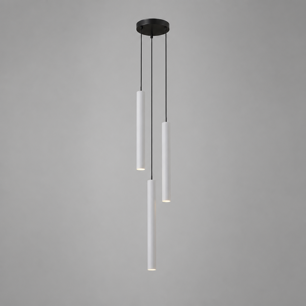 Minimalist Iron LED Multi-Head Pendant Light