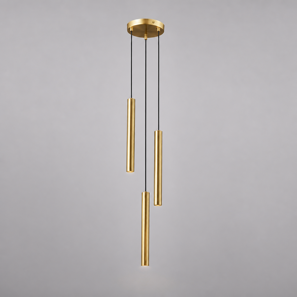Minimalist Iron LED Multi-Head Pendant Light