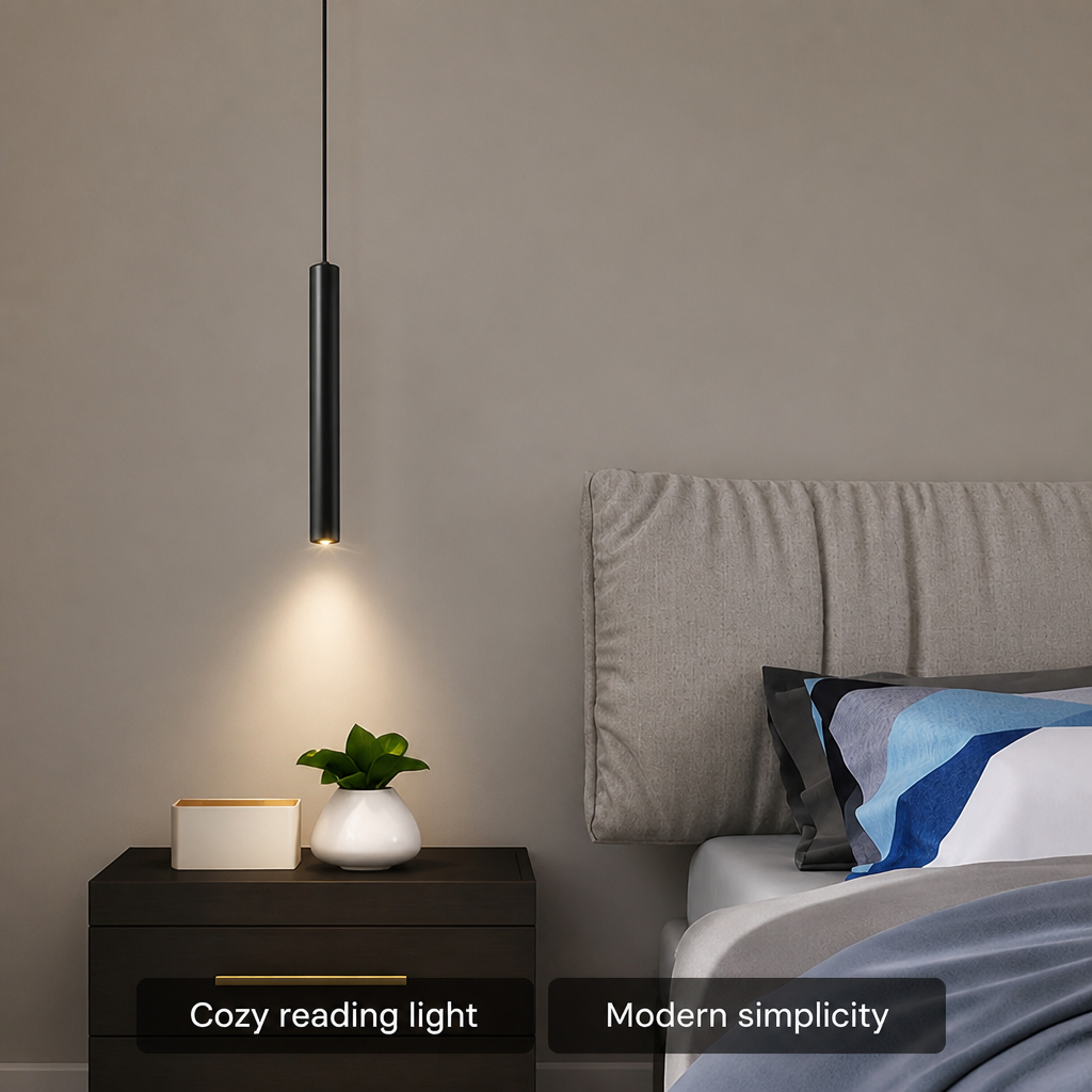 Minimalist Iron LED Spotlight Pendant Light