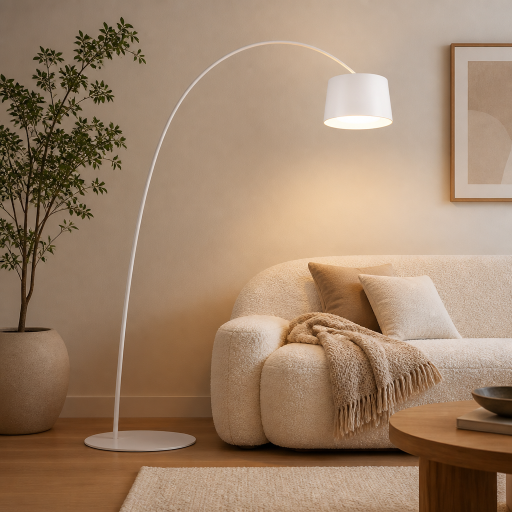 Minimalist LED Arc Floor Lamp