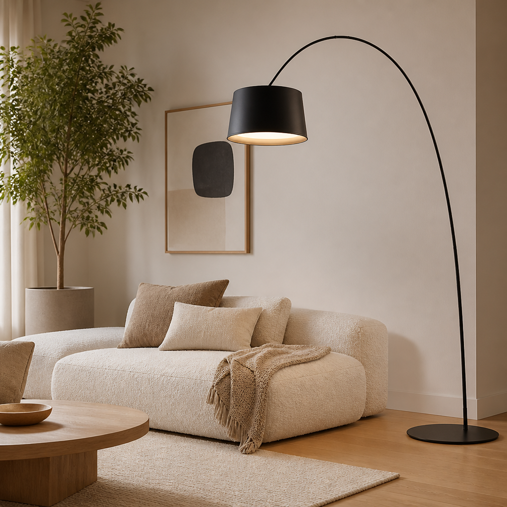 Minimalist LED Arc Floor Lamp