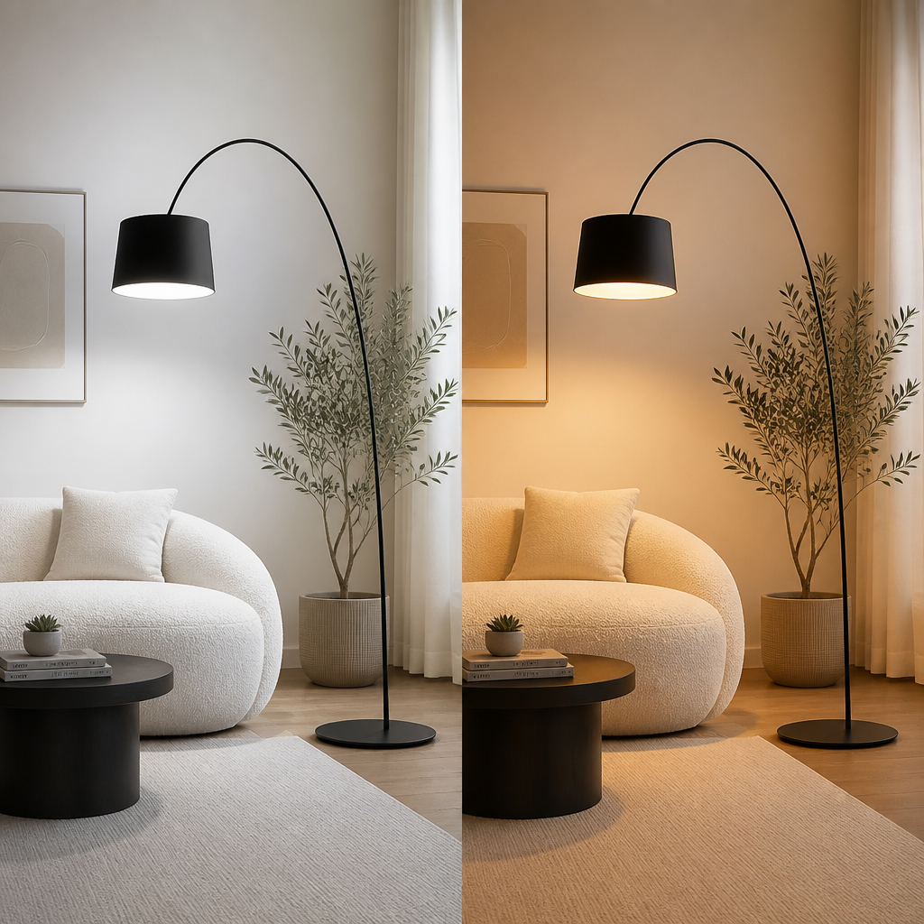 Minimalist LED Arc Floor Lamp