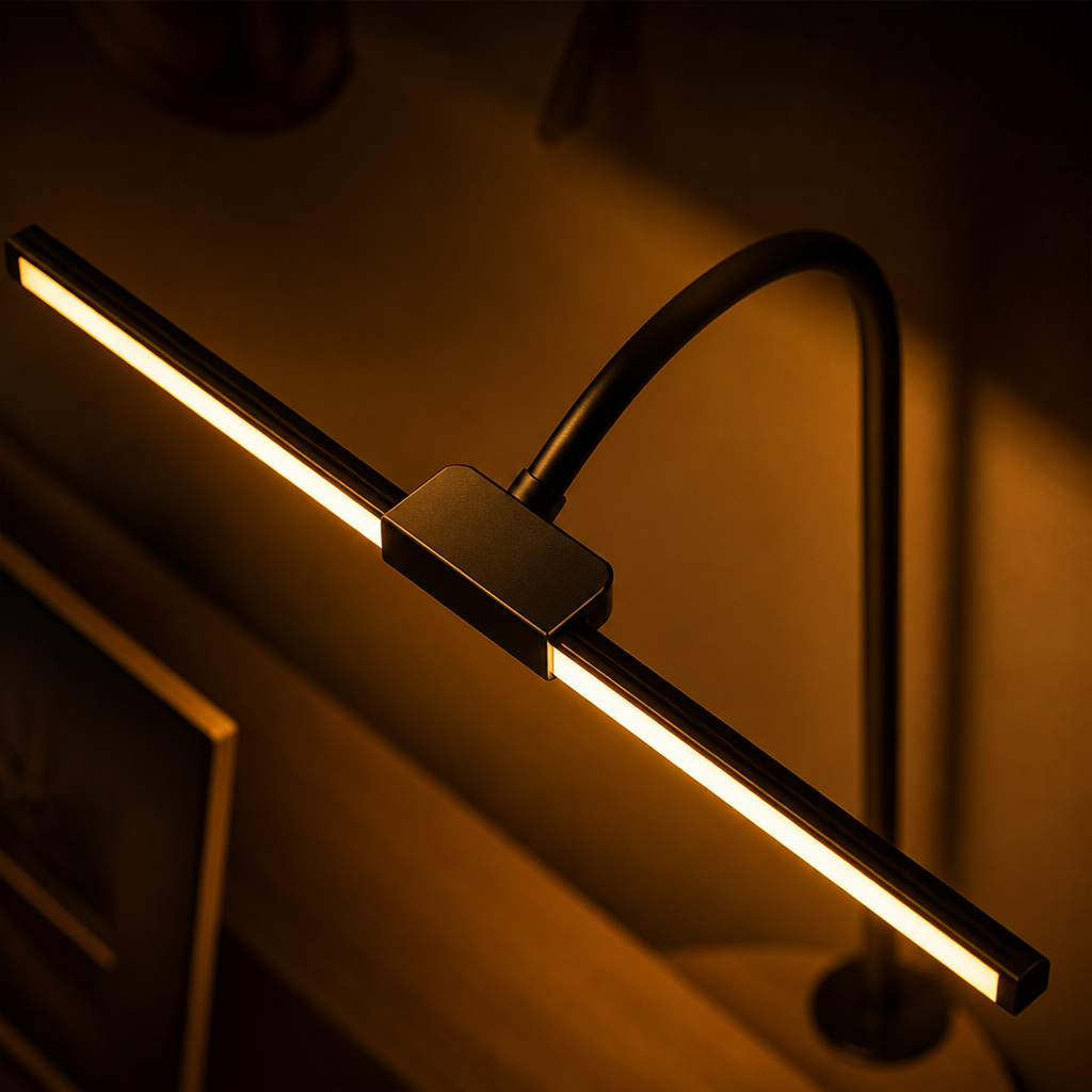 Minimalist LED Dual-Head Gooseneck Desk Lamp