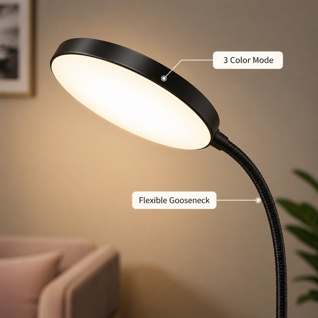 Minimalist LED Flexible Gooseneck Floor Lamp