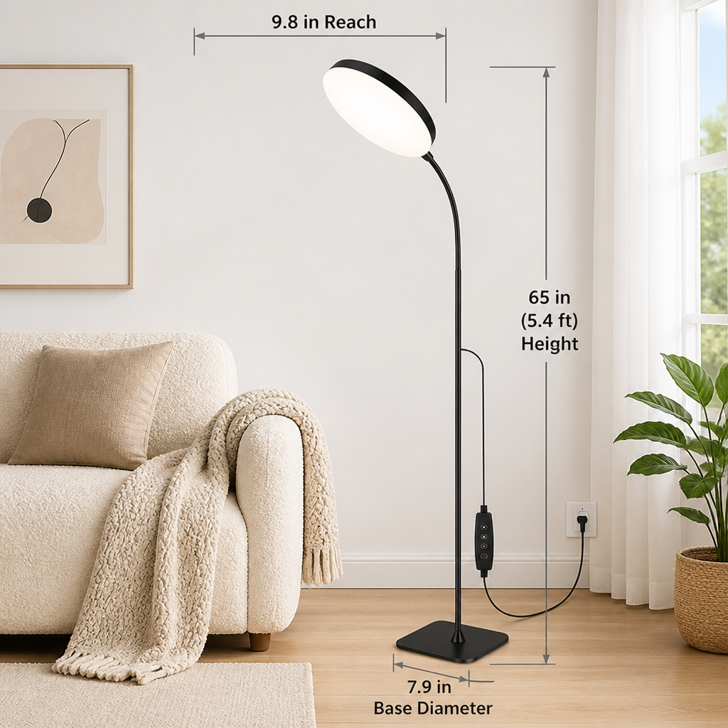 Minimalist LED Flexible Gooseneck Floor Lamp