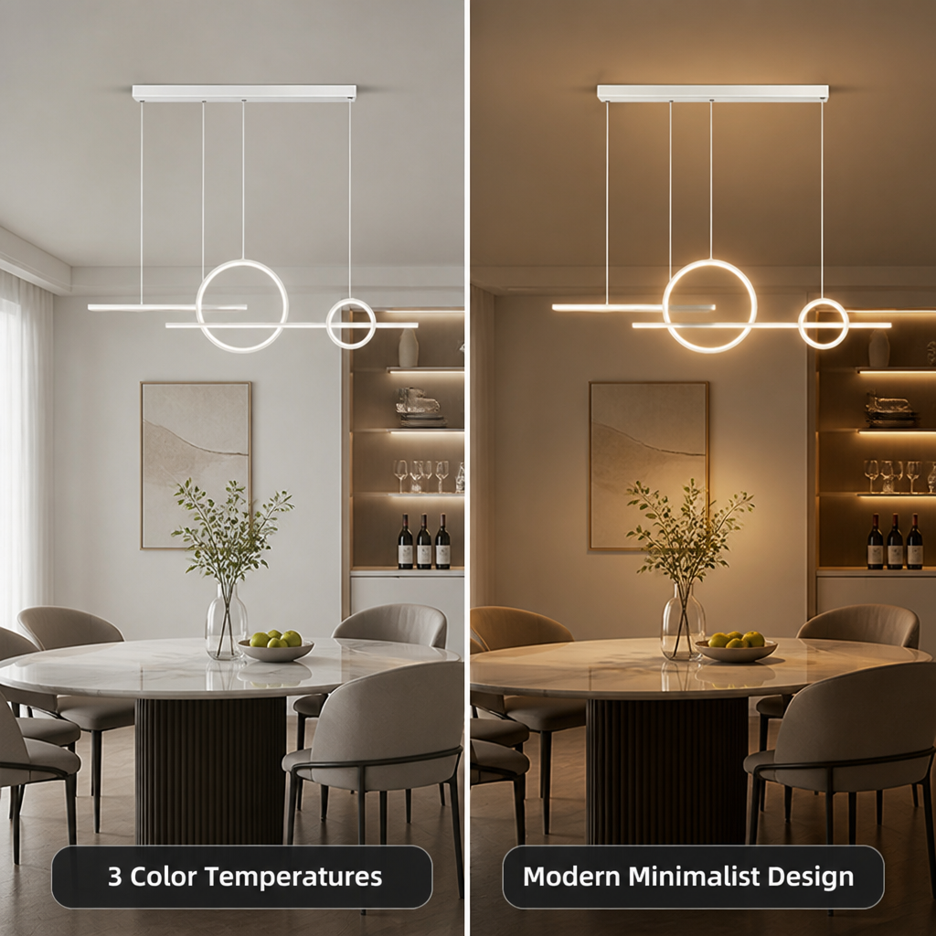 Minimalist LED Linear Pendant Light