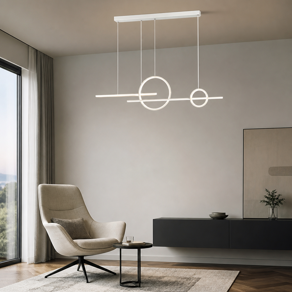 Minimalist LED Linear Pendant Light
