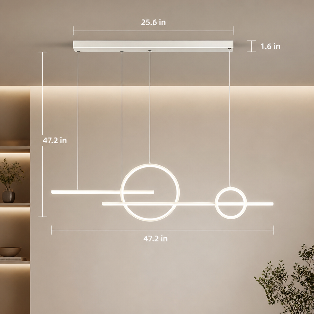 Minimalist LED Linear Pendant Light