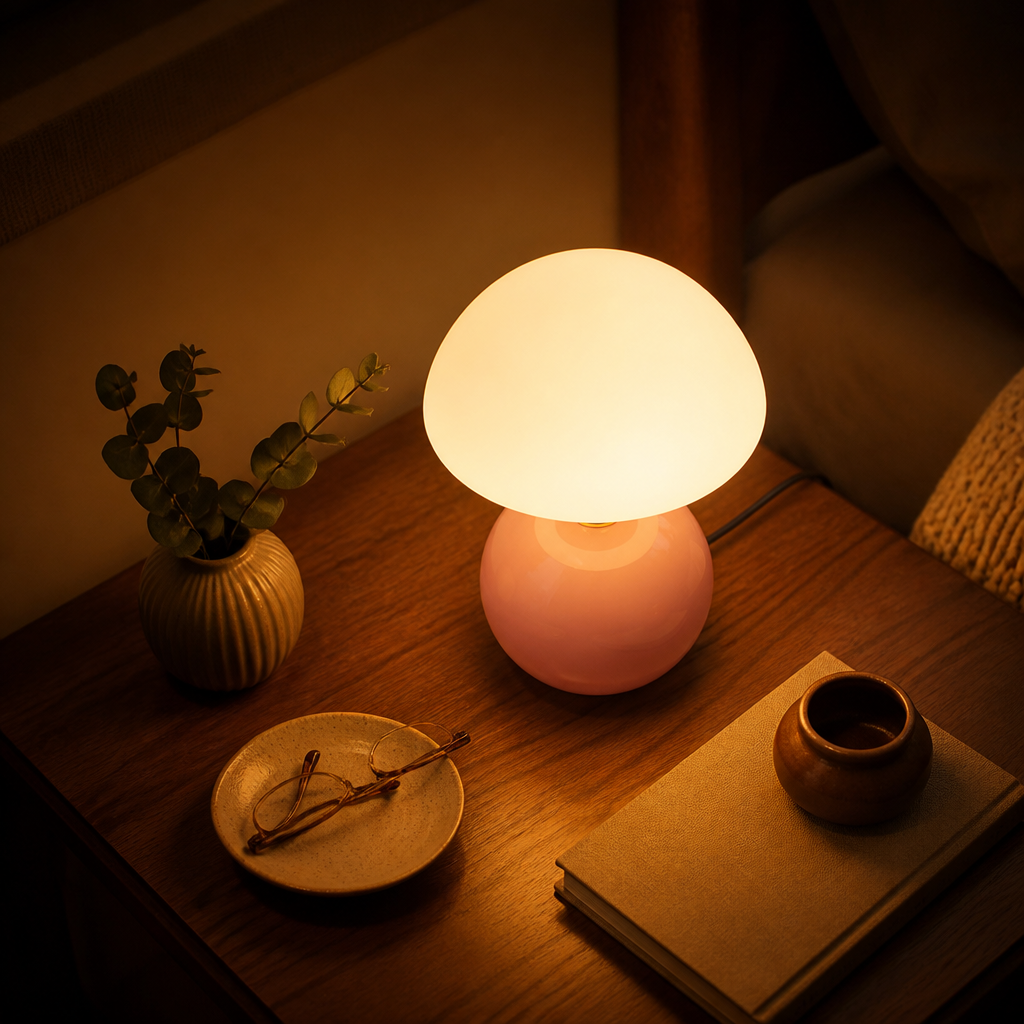 Minimalist LED Moon-Shaped Table Lamp