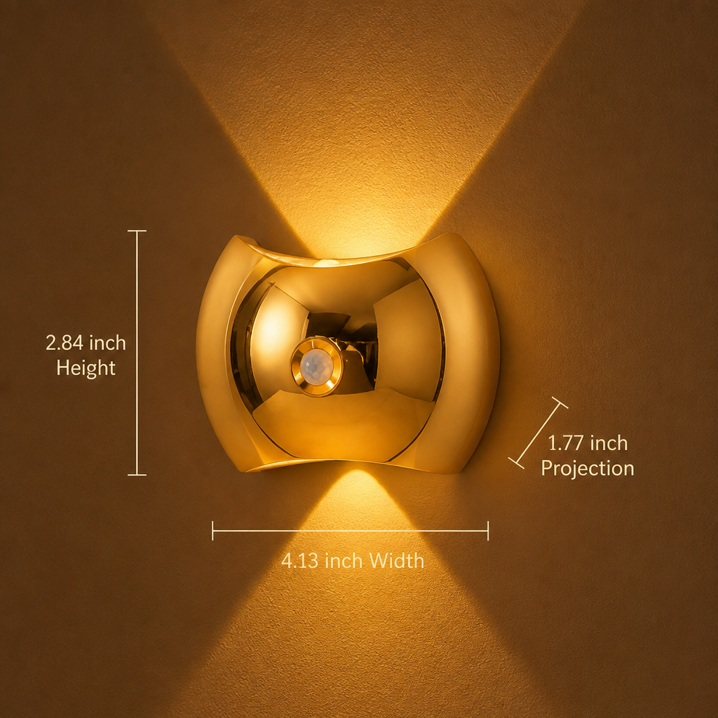 Minimalist LED Motion-Sensing Wall Sconce