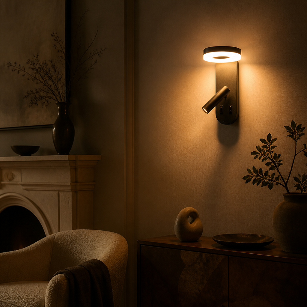 Minimalist LED Rotatable Wall Sconce