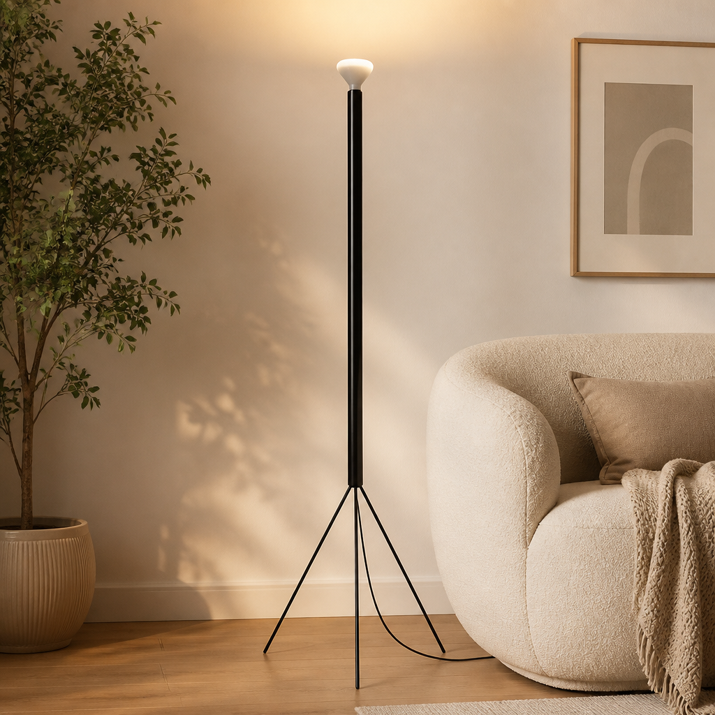 Minimalist LED Round Floor Lamp