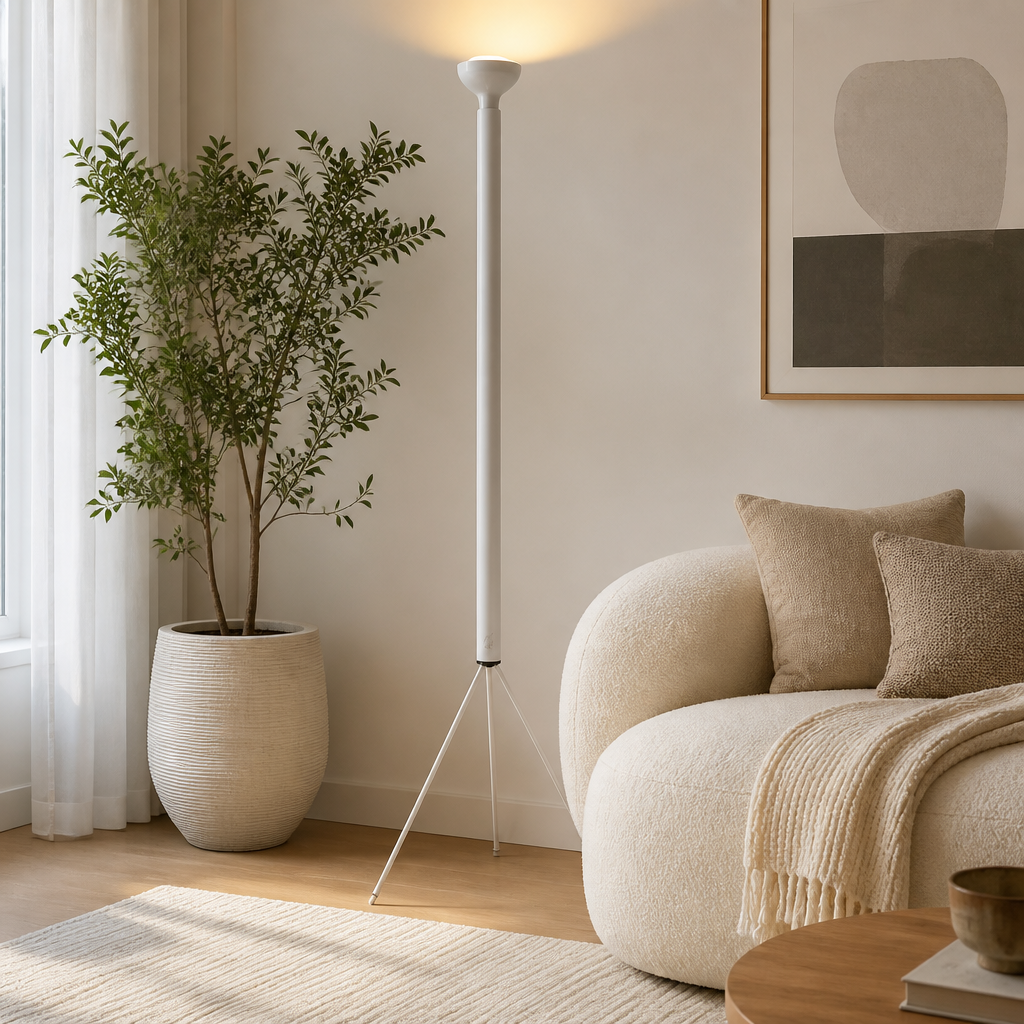 Minimalist LED Round Floor Lamp