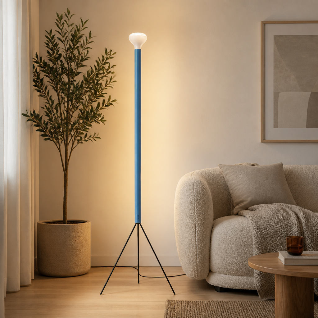 Minimalist LED Round Floor Lamp