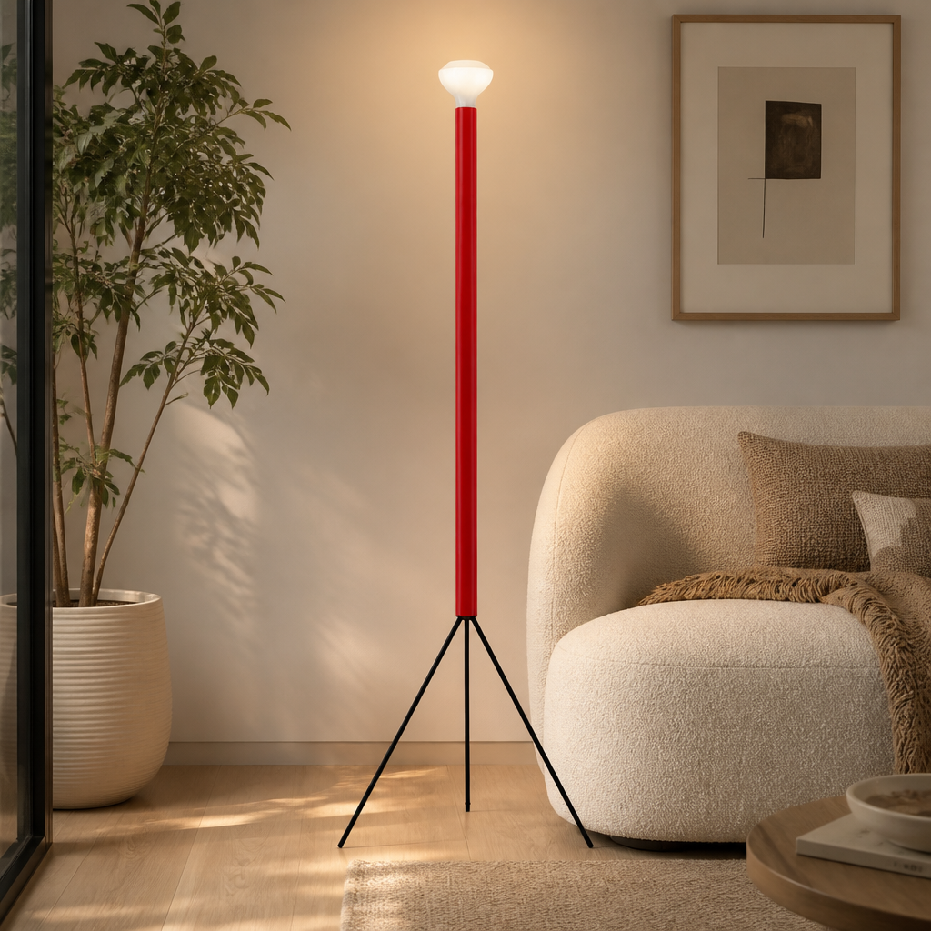 Minimalist LED Round Floor Lamp
