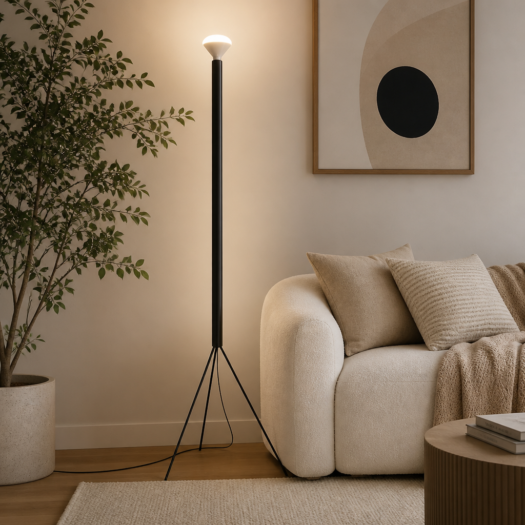 Minimalist LED Round Floor Lamp