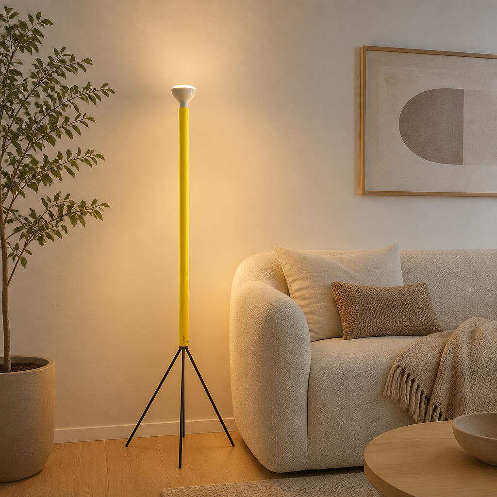 Minimalist LED Round Floor Lamp
