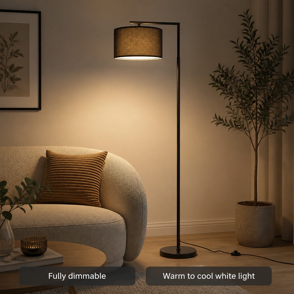 Minimalist Marble Arc Floor Lamp