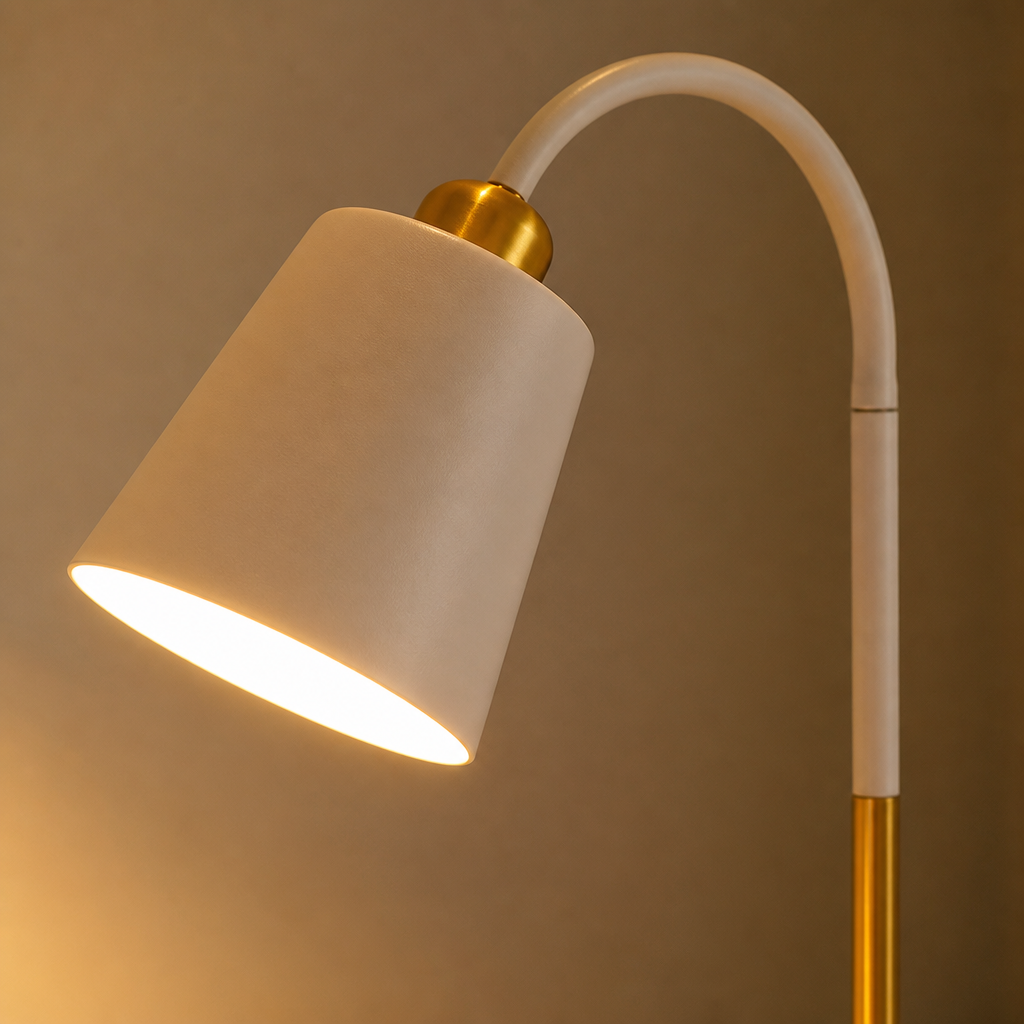 Minimalist Metal Adjustable Arm Floor Lamp