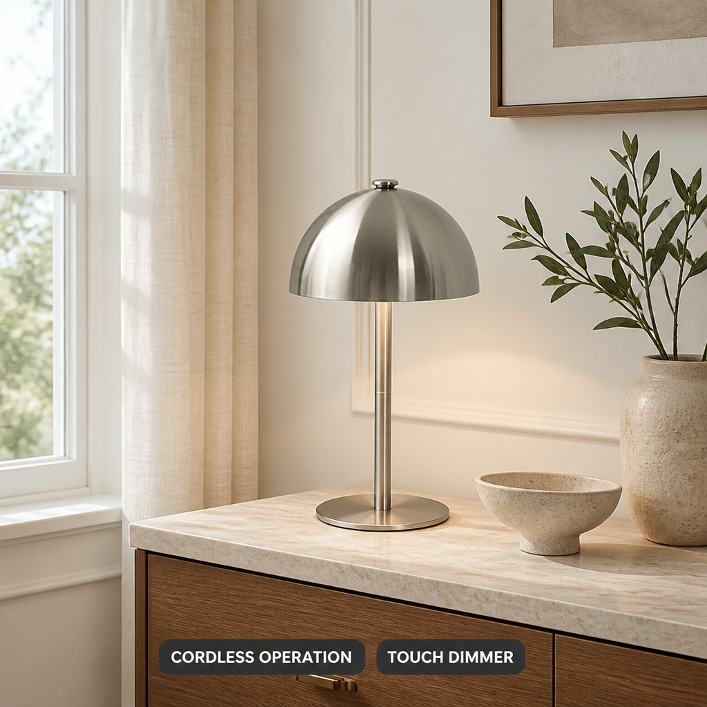 Minimalist Metal LED Adjustable Desk Lamp