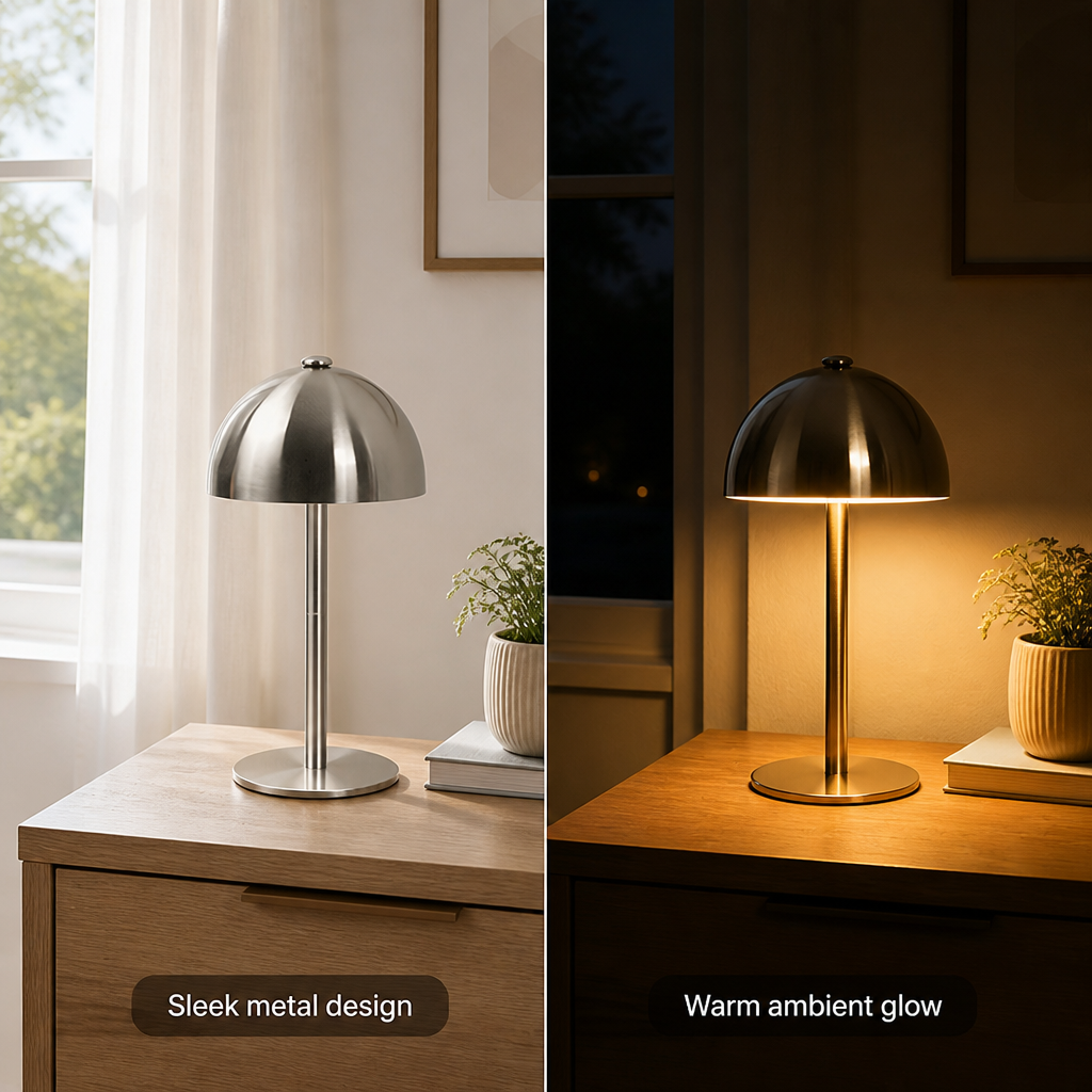 Minimalist Metal LED Adjustable Desk Lamp