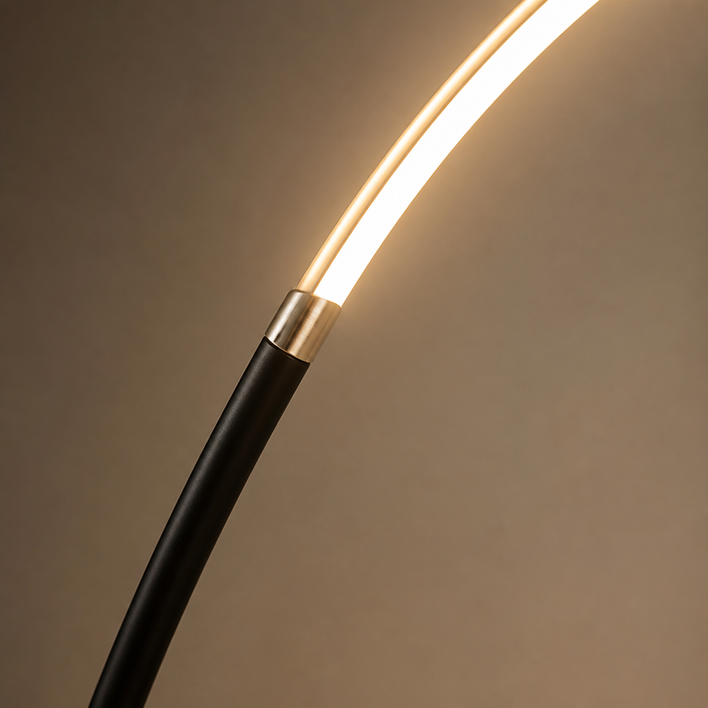 Minimalist Metal LED Arc Floor Lamp